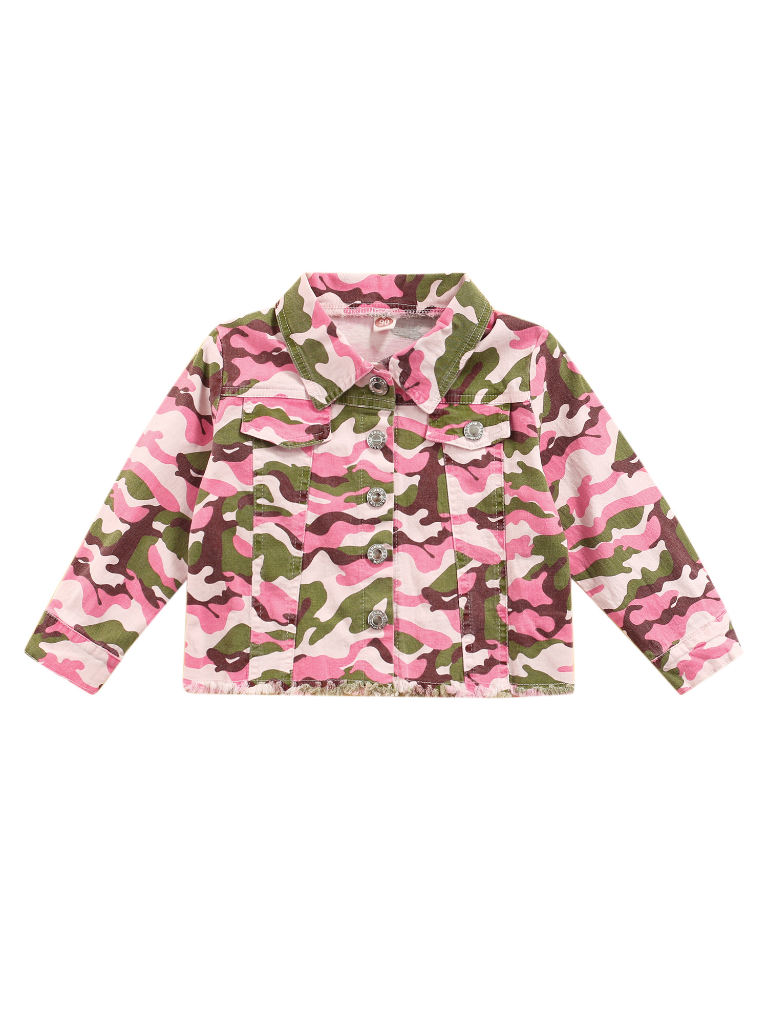 MERSARIPHY Toddler Girls Camouflage Jacket Long Sleeve Button Down Coat